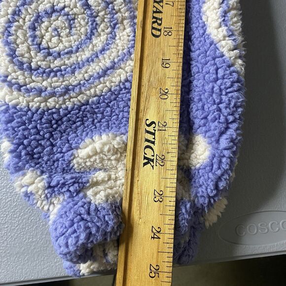 CALI 1850 Jogger Sherpa Fleece Floral Lounge Sweatpants Hippie Womens XS Purple - Picture 9 of 9